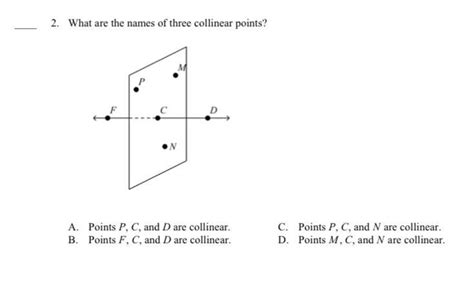 HK 3. . Given the figure below what are the two points collinear to point l